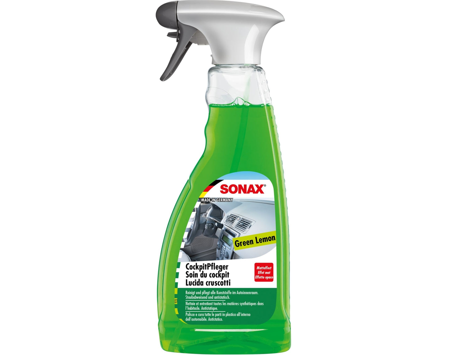 Sonax CockpitPfleger, matteffect, Green-Lemon (500 ml)