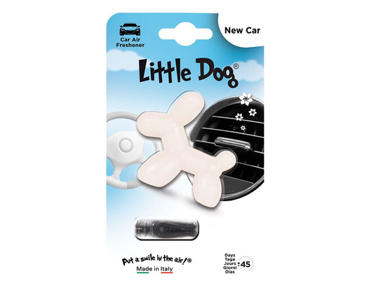 Little Dog New Car, weiss