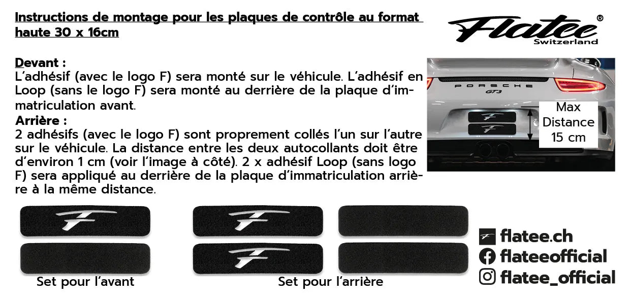 Flatee FRIENDS-Wechselschild-Set für HOCHFORMAT Schweizer Kontrollschilder