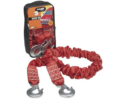 Abschleppseil Tube, mit 2 Lasthaken, Zugkraft 4000 kg, Länge 4 m