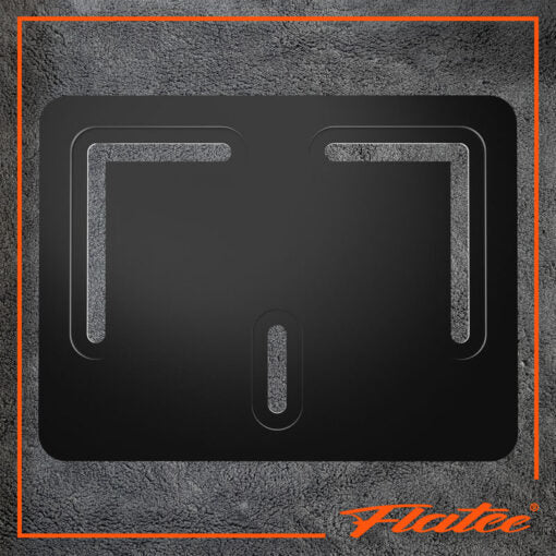 Flatee Montageplatte für Motorräder Aluminium – Schwarz