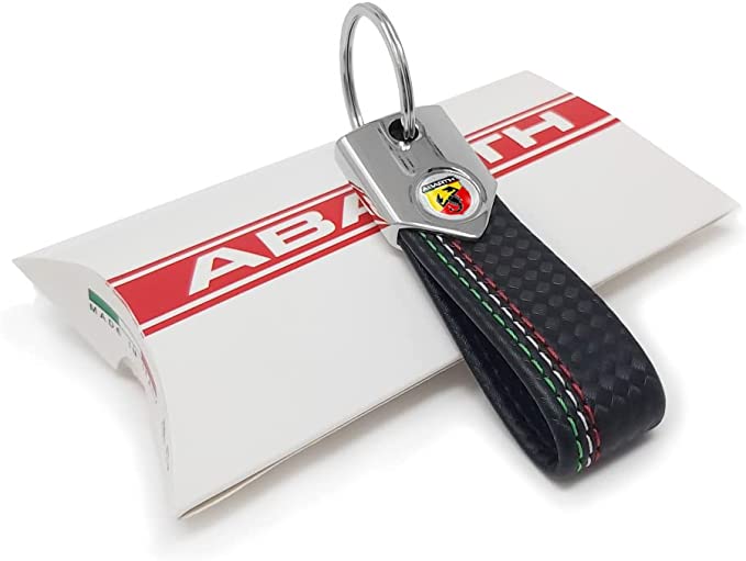 4R Abarth offizieller Schlüsselanhänger Carbonlook