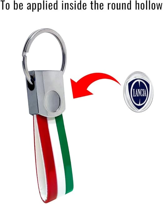 4R Lancia Schlüsselanhänger tricolore