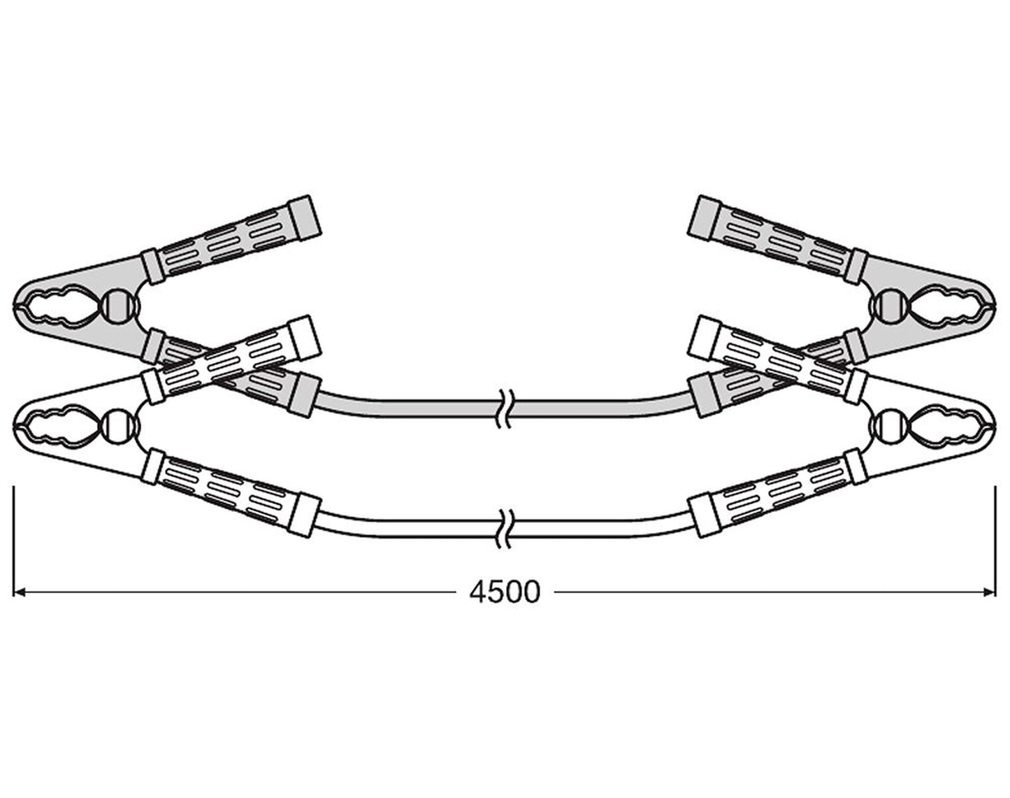 OSRAM Starthilfekabel 900 A, Länge 4.5 m, 35 mm²
