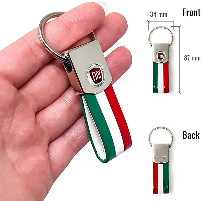 4R Fiat Schlüsselanhänger tricolore