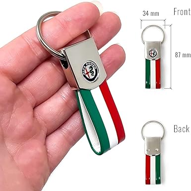 4R Alfa Romeo Schlüsselanhänger tricolore