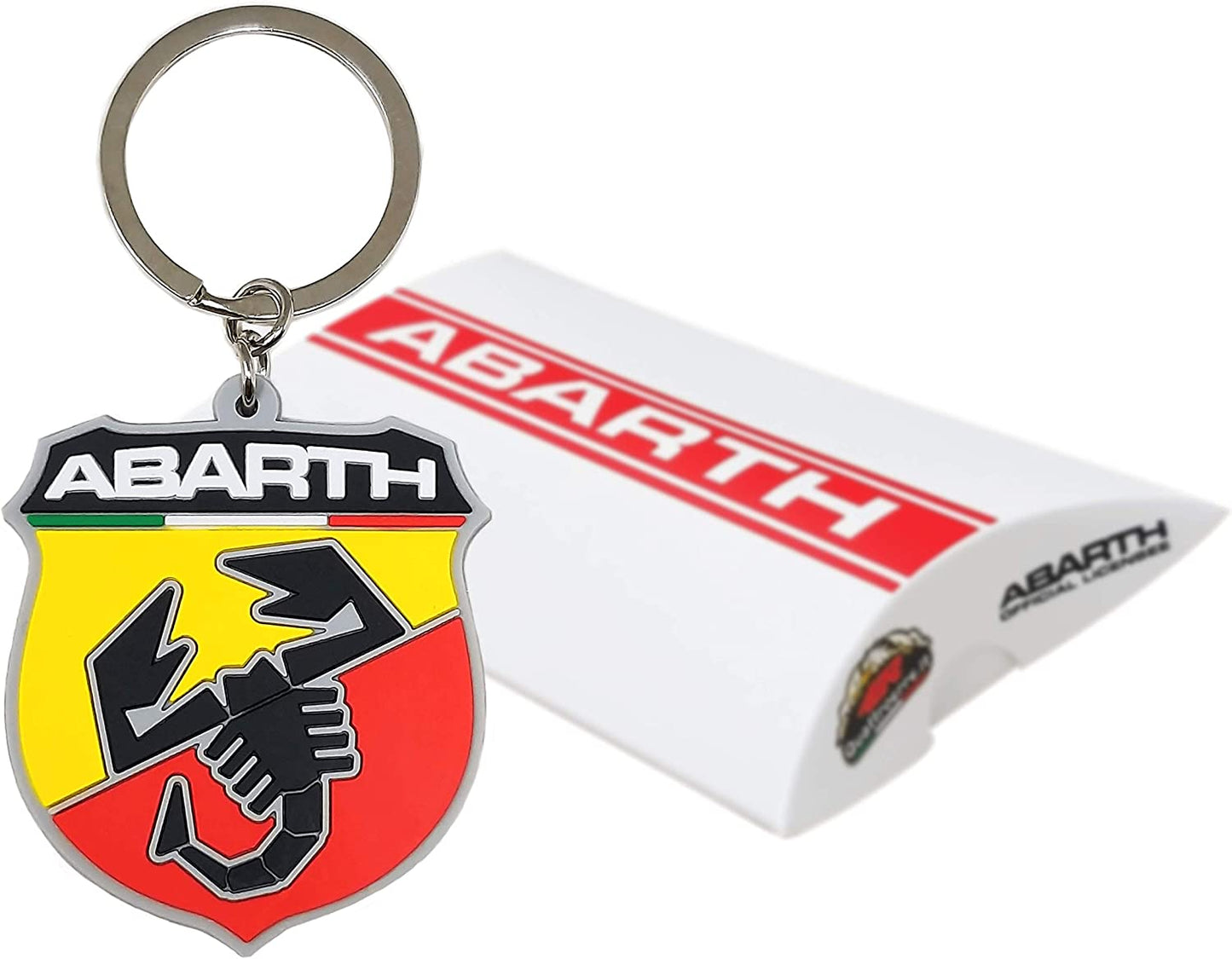 4R Abarth offizieller Schlüsselanhänger soft-touch Schild