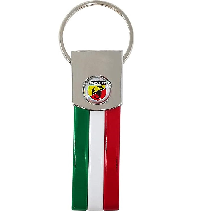 4R Abarth offizieller Schlüsselanhänger tricolore
