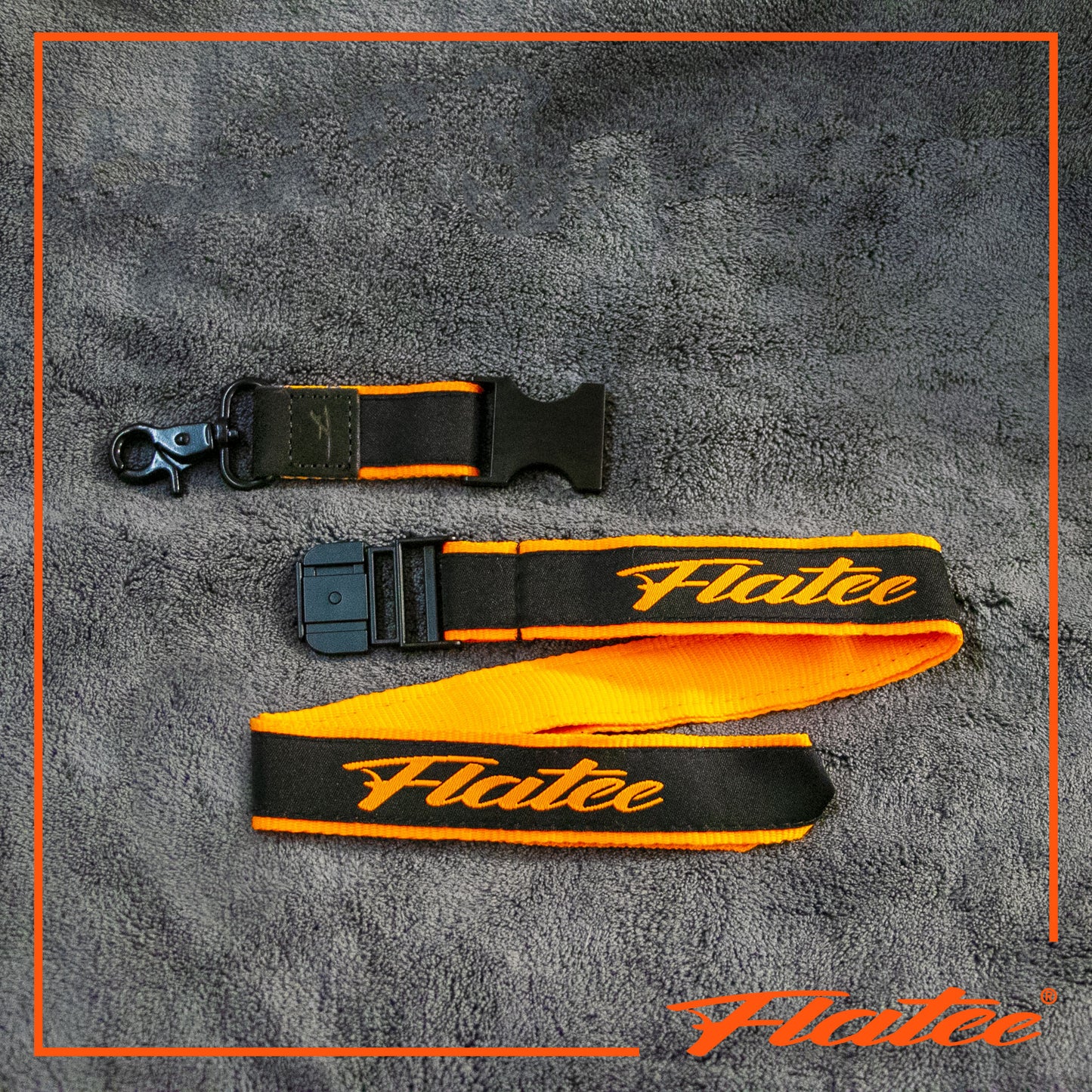 Flatee Schlüsselbund - Premium Lanyard - 55 cm