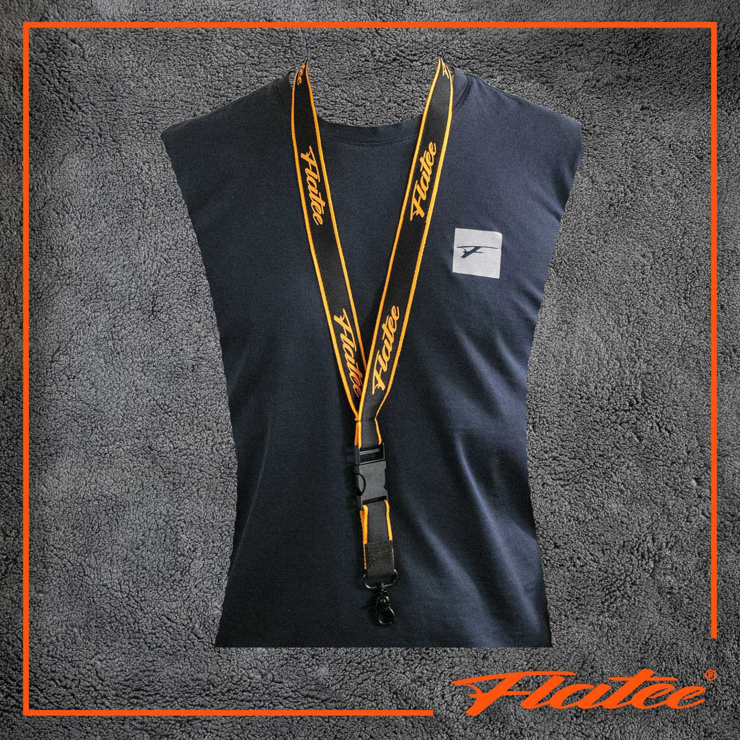 Flatee Schlüsselbund - Premium Lanyard - 55 cm