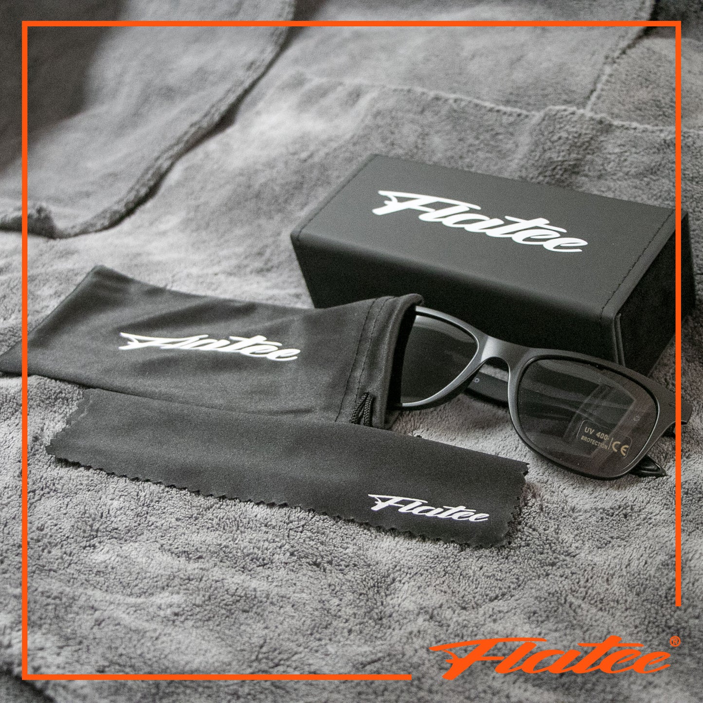 Flatee Sonnenbrille schwarz