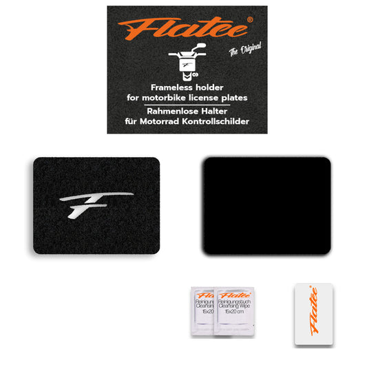 Flatee Original-Set für Motorrad 13x17cm Schweizer Kontrollschilder