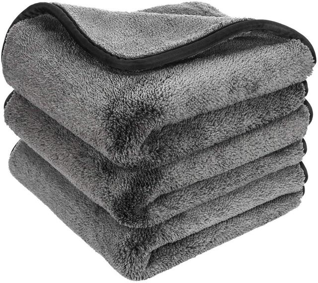 RP Trockentuch 40 x 40 cm grau/schwarz 1000GSM sehr saugfähig