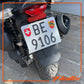 Flatee Original-Wechselschild-Kit für Motorrad inkl. Montageplatten