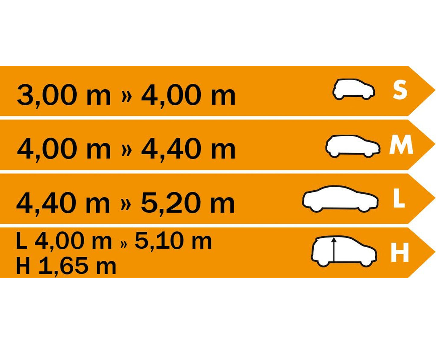 XLPT Cover Pro, Auto Vollgarage, Grösse M (Länge: 4 bis 4.4 m)