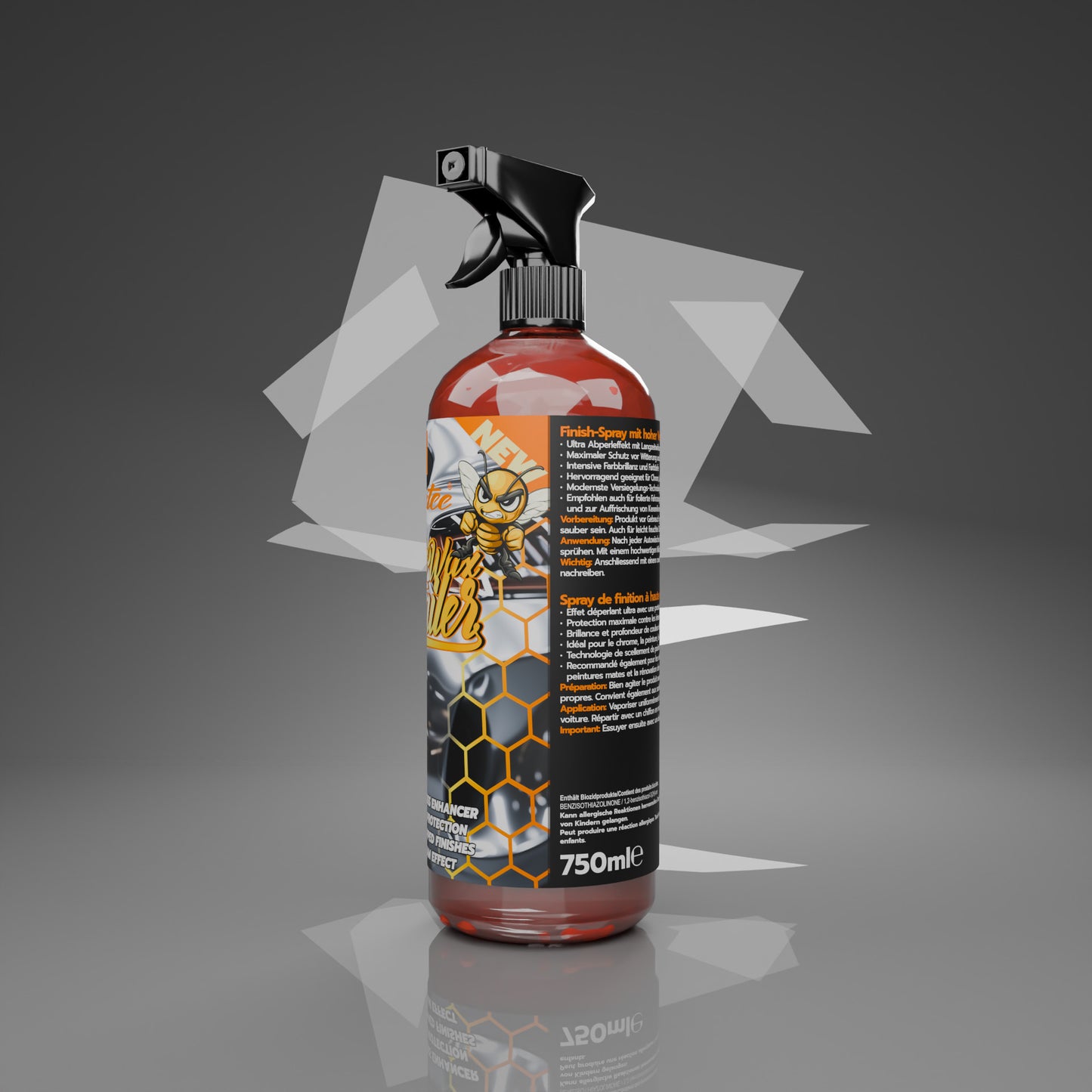 Flatee CeramicWax Detailer (750ml) Finishspray mit hoher Versiegelungsqualität