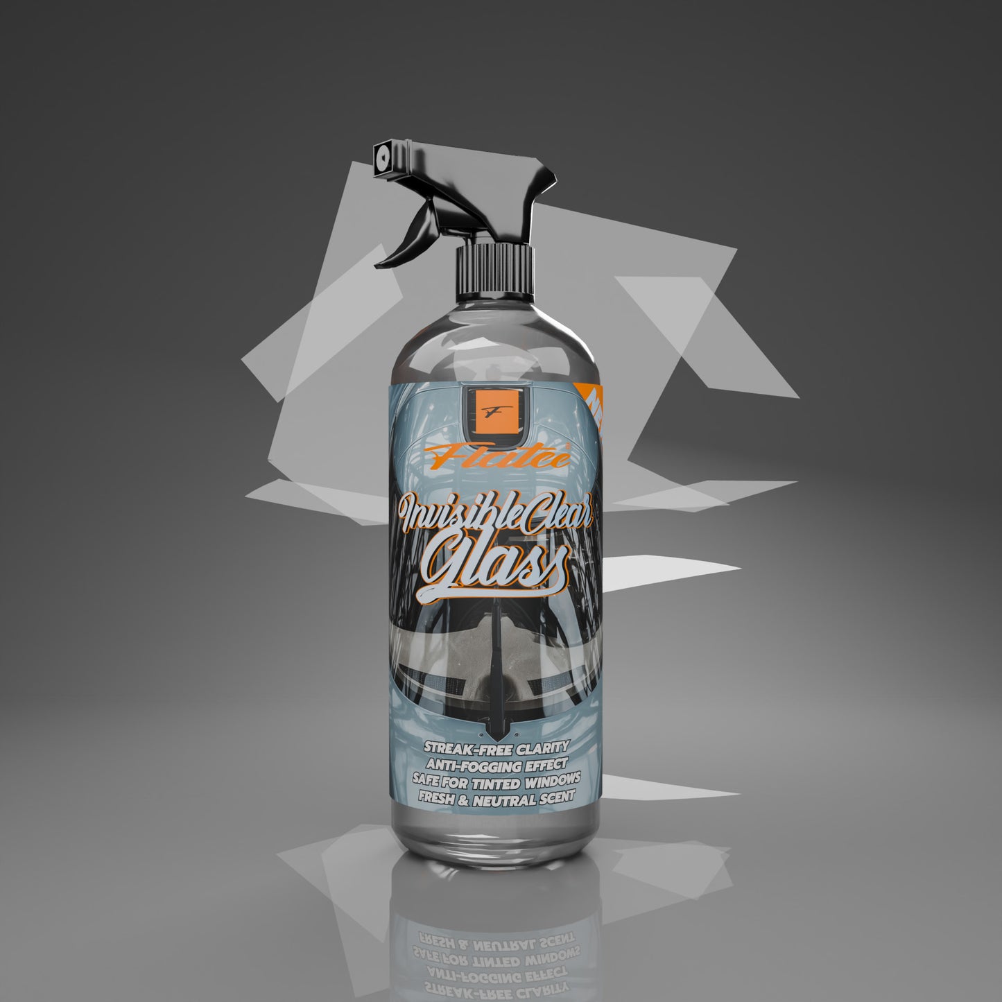 Flatee InvisibleClear Glass (750ml) – Schlierenfreier Glas- und Scheibenreiniger