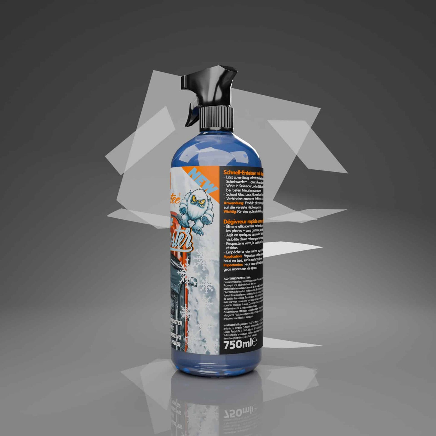 Flatee TheIce Defroster (750ml) – Schnell-Enteiser mit Neuvereisungsverzögerer