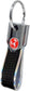 4R Abarth offizieller Schlüsselanhänger Carbonlook / chrom, roter Skorpion
