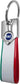4R Fiat offizieller Schlüsselanhänger tricolore, Karbon, weiss (verschiedene Modelle)