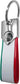 4R Fiat offizieller Schlüsselanhänger tricolore, Karbon, weiss (verschiedene Modelle)