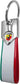4R Abarth offizieller Schlüsselanhänger tricolore, Karbon, weiss
