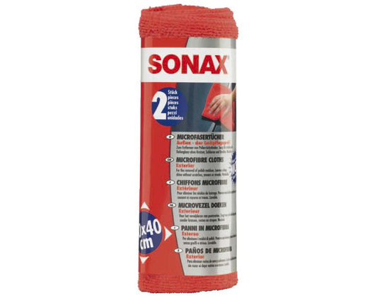 Sonax MicrofaserTuch Aussen, 40 × 40 cm - 2 Stück