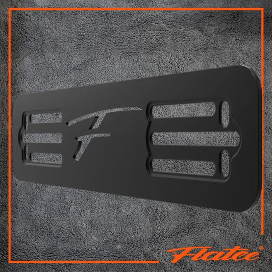 Flatee Montageplatte für Fahrzeugfront - 7 x 29 cm – Aluminium