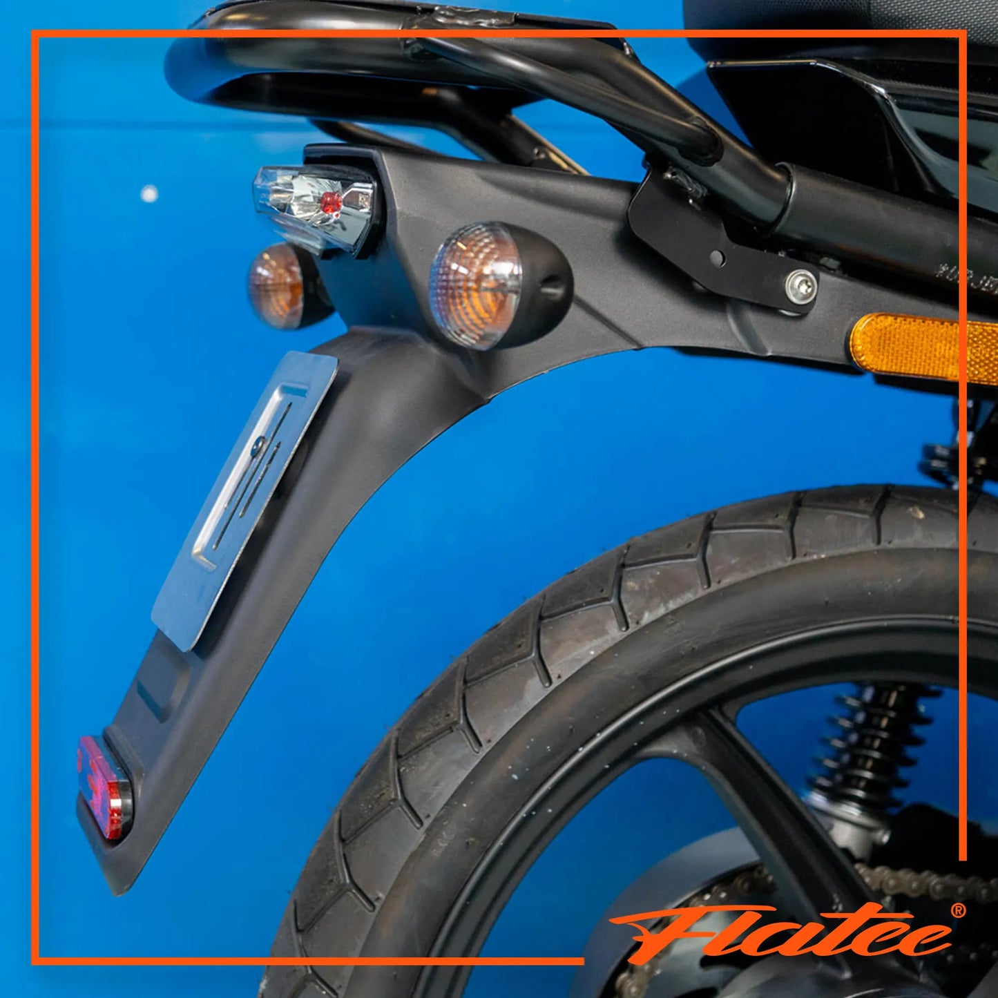 Flatee E-Bike / Mofa Montageplatte Inox