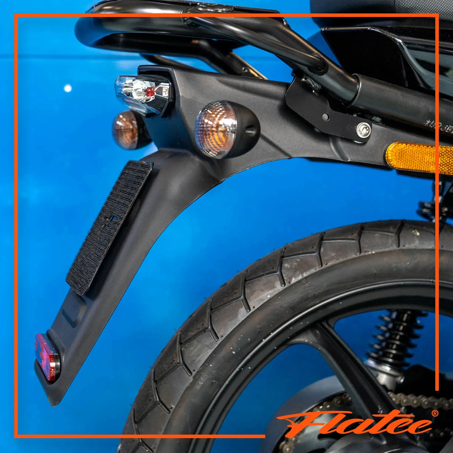 Flatee E-Bike / Mofa Montageplatte Inox