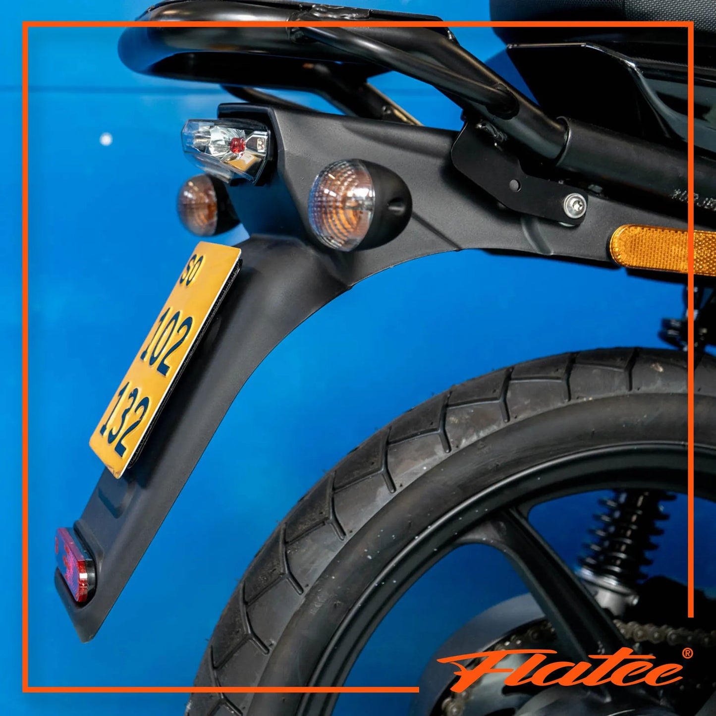 Flatee E-Bike / Mofa Montageplatte Inox