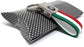 4R Alfa Romeo Schlüsselanhänger tricolore, Logo black