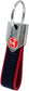 4R Abarth offizieller Schlüsselanhänger Carbonlook / rot, roter Skorpion