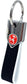 4R Abarth offizieller Schlüsselanhänger Carbonlook / weiss, roter Skorpion