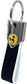 4R Abarth offizieller Schlüsselanhänger Carbonlook / weiss, gelber Skorpion