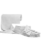 Flatee Tear-Off Roll 24 Mikrofasertücher auf der Rolle 40x40cm – 240gr/m2 – weiss