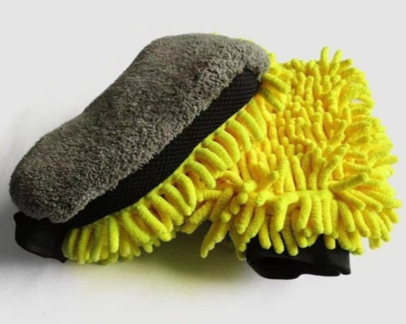 RP Mikrofaserhandschuh und Schwamm gelb