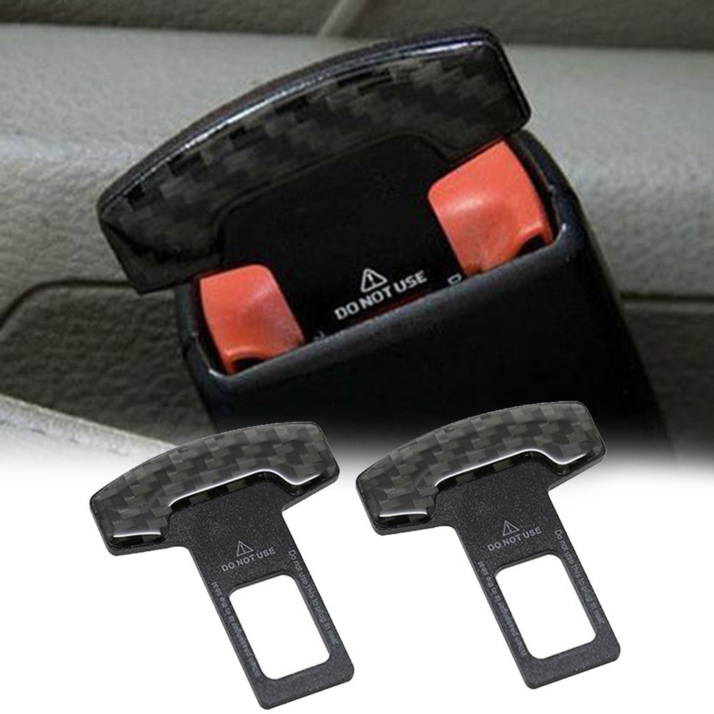 RP Gurtschnalle Carbonlook Alarmstopper - 2 STÜCK